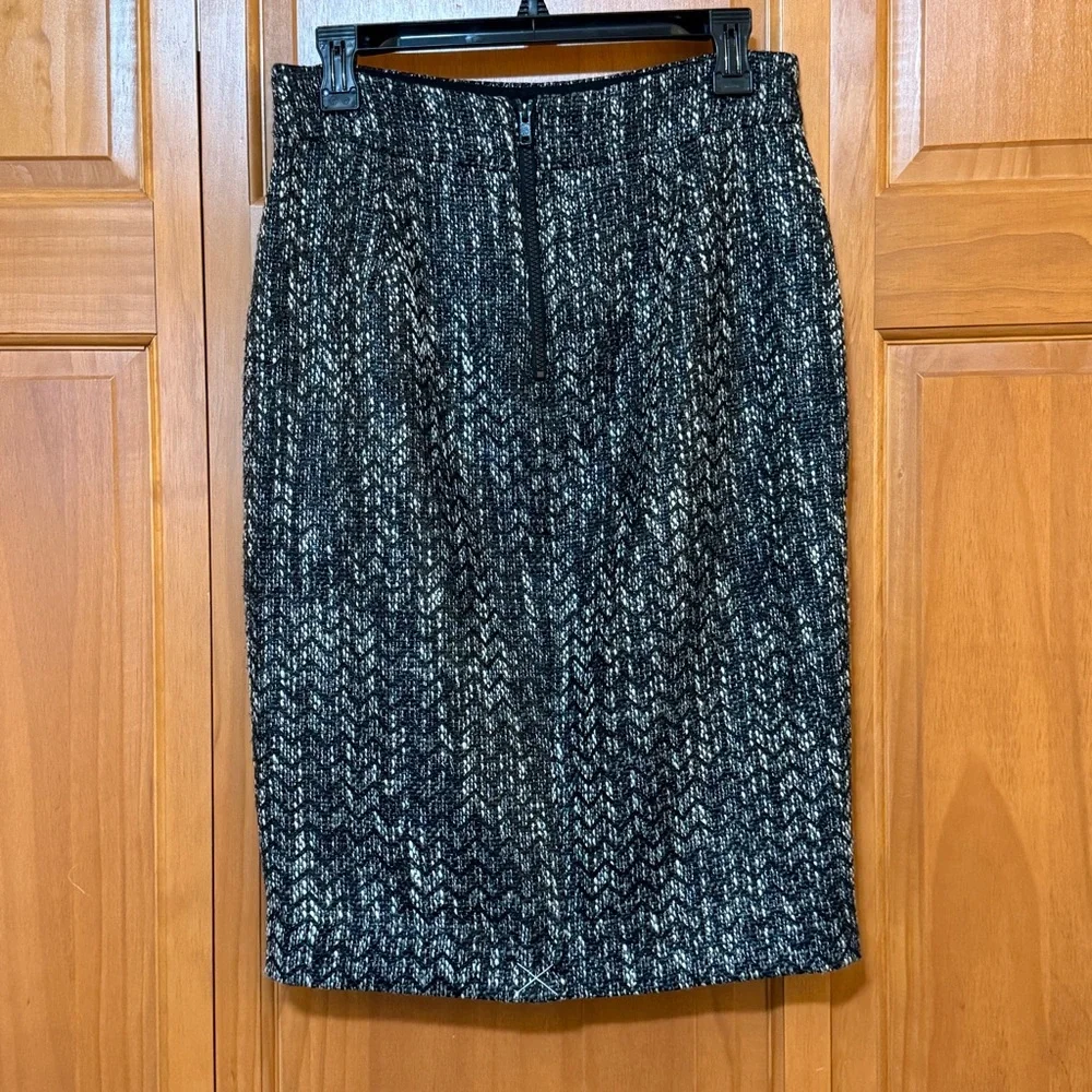 J Crew No 2 Pencil Skirt in Holographic Tweed NWT Size 6